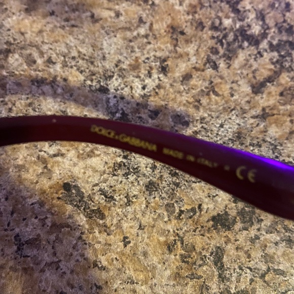 Brand new! Never worn! Fun D&G burgundy cat eye sunglasses. - Picture 4 of 5